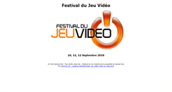 Desktop Screenshot of festivaldujeuvideo.com