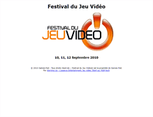 Tablet Screenshot of festivaldujeuvideo.com